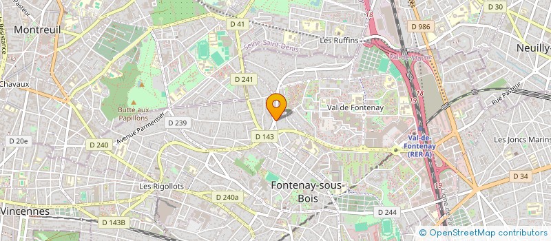 localisation de l'entreprise M.A.D.S. MUSIC & ARTS à FONTENAY-SOUS-BOIS