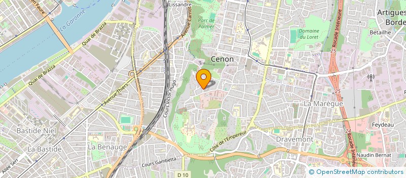 localisation de l'entreprise M.A.D.S POP  CENON