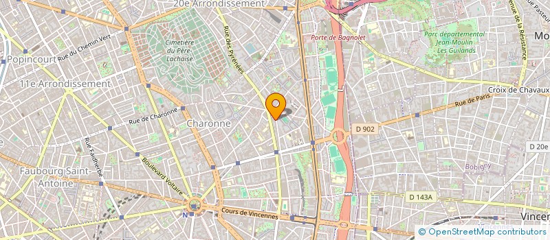 localisation de l'entreprise M.A. DECOBAT SARL  PARIS