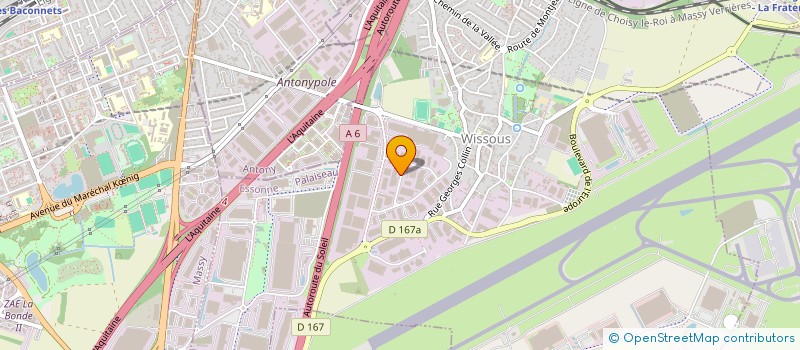 localisation de l'entreprise M.A. DISTRIBUTION  WISSOUS