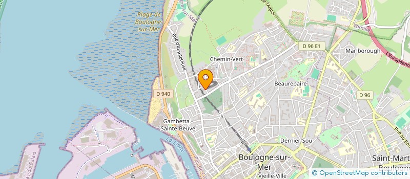 localisation de l'entreprise M.A DISTRIBUTION à BOULOGNE-SUR-MER