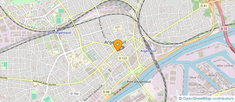 localisation de l'entreprise M.A.E.L à ARGENTEUIL