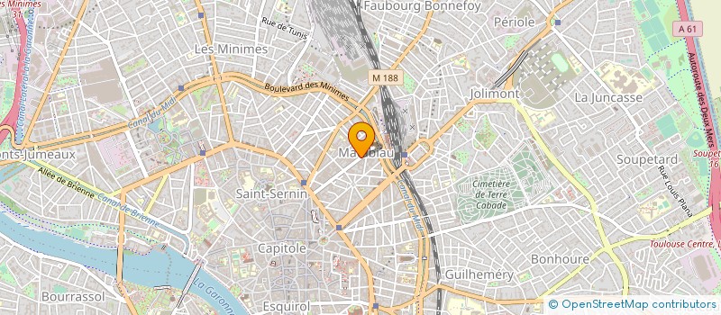 localisation de l'entreprise M.A.E. SOLIDARITE 31 à TOULOUSE