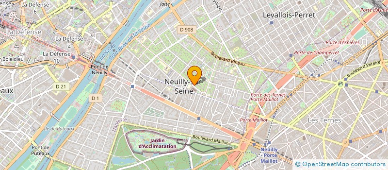 localisation de l'entreprise M.A.E.V.Y. à NEUILLY-SUR-SEINE