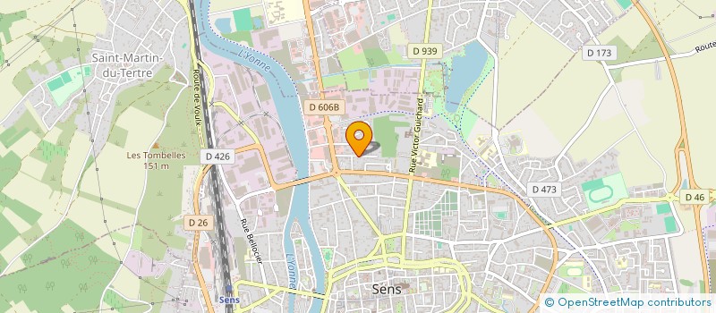 localisation de l'entreprise M.A.F. à SENS