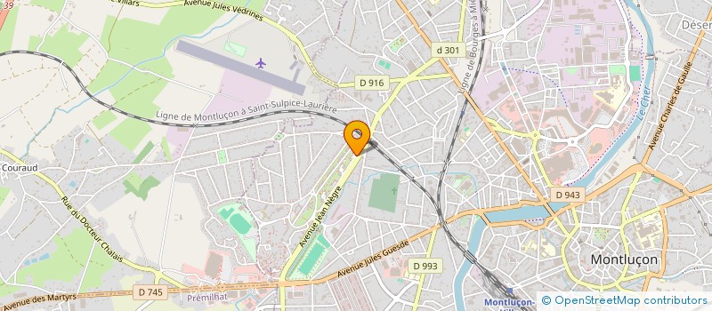 localisation de l'entreprise M.A.F ELEC 03 à MONTLUCON