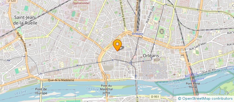 localisation de l'entreprise M.A FIBER à ORLEANS
