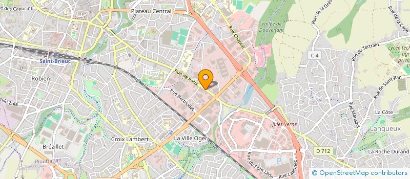 localisation de l'entreprise M.A. FLEURS à SAINT-BRIEUC