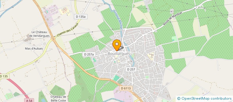 localisation de l'entreprise M.A. FRET à BOUILLARGUES