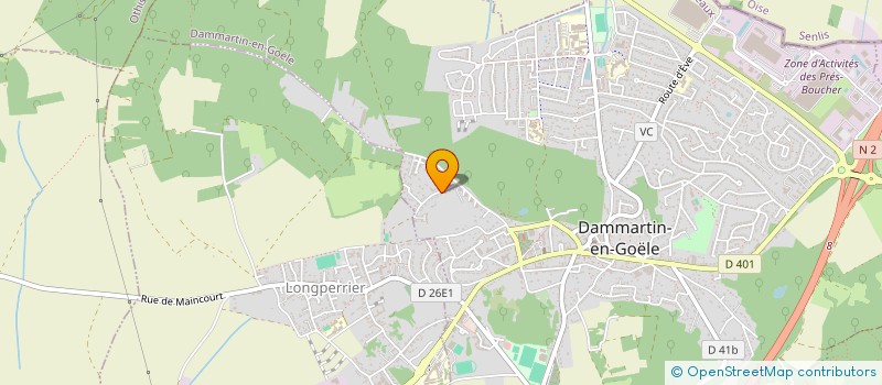 localisation de l'entreprise M.A.G. à DAMMARTIN-EN-GOELE