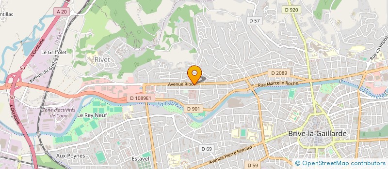 localisation de l'entreprise M.A.G. à BRIVE-LA-GAILLARDE