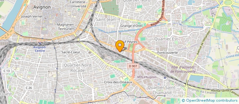 localisation de l'entreprise M.A.G. 84 à AVIGNON