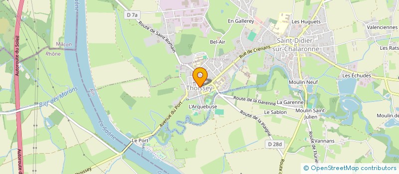 localisation de l'entreprise M.A.H.R.M  THOISSEY