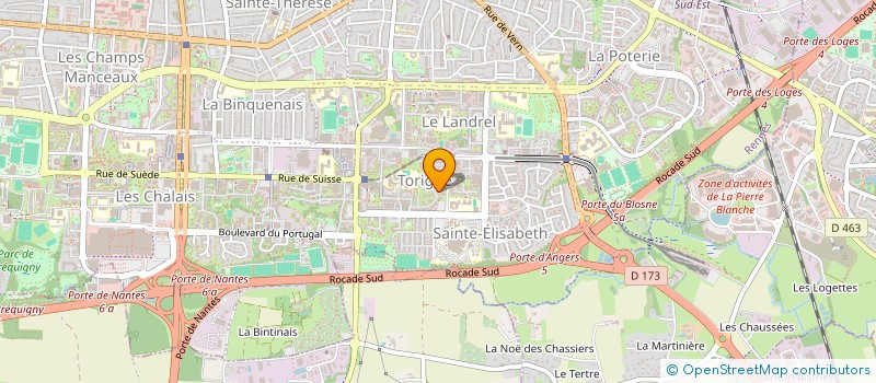 localisation de l'entreprise M.A. HABITAT à RENNES