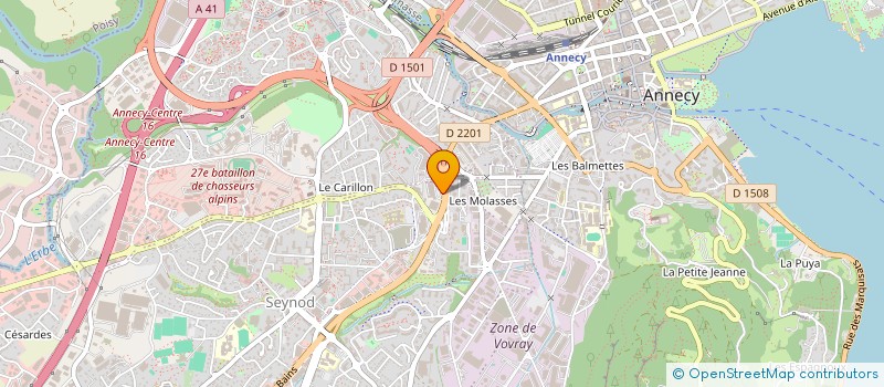 localisation de l'entreprise M.A.I. à ANNECY