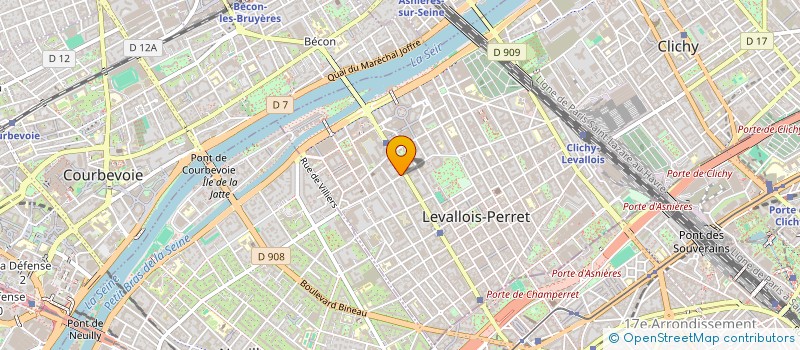localisation de l'entreprise M.A IMMO à LEVALLOIS-PERRET