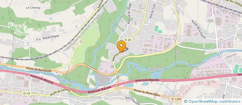 localisation de l'entreprise M.A. IMMO  MARIGNIER