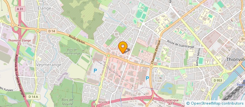 localisation de l'entreprise M.A. IMMOBILIER à THIONVILLE