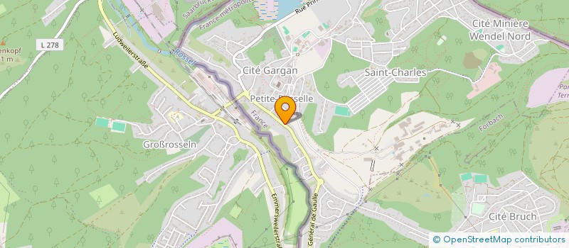 localisation de l'entreprise M & A IMMOBILIER  PETITE-ROSSELLE