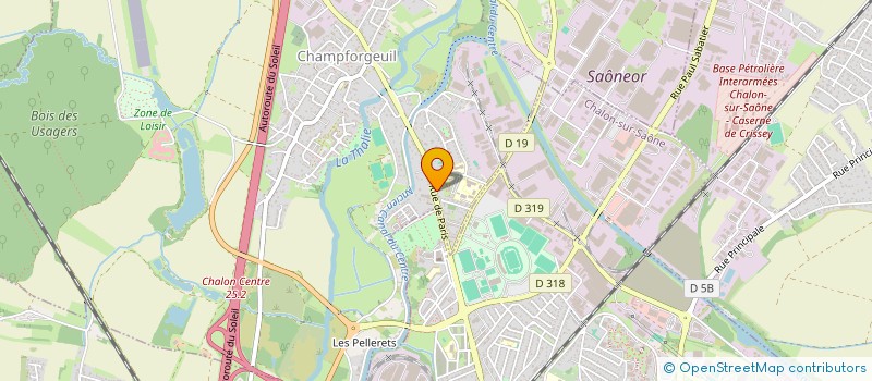 localisation de l'entreprise M.A. INTERNATIONALE  CHAMPFORGEUIL