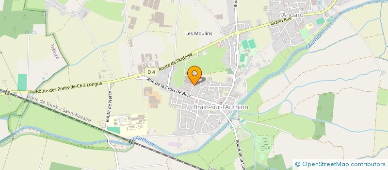 localisation de l'entreprise M.A INVEST  LOIRE-AUTHION