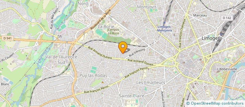 localisation de l'entreprise M&A INVESTMENT à LIMOGES