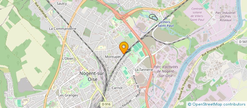 localisation de l'entreprise M.A.J  NOGENT-SUR-OISE