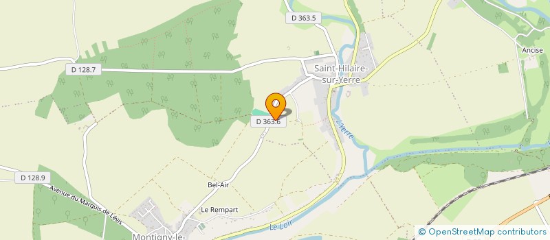 localisation de l'entreprise M.A.J. DU BARDEAU à VALD'YERRE