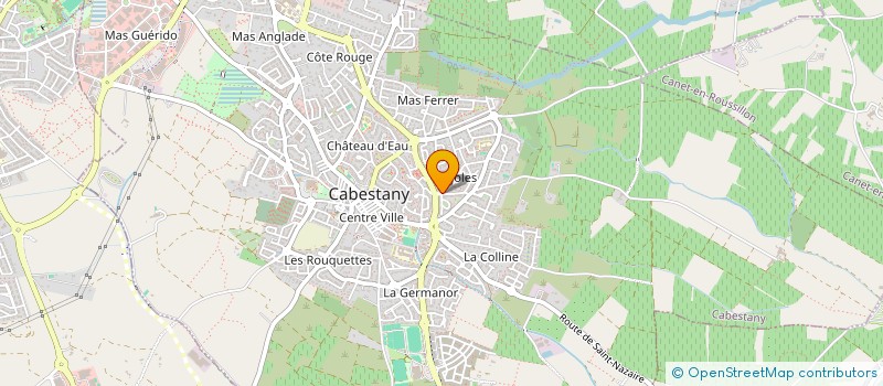 localisation de l'entreprise M.A.J. FARNIER  CABESTANY