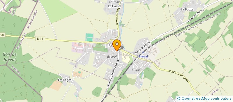 localisation de l'entreprise M.A.J. MENUISERIE AGENCEMENT JANOVET à BREVAL