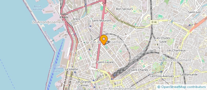 localisation de l'entreprise M.A.K 13  MARSEILLE