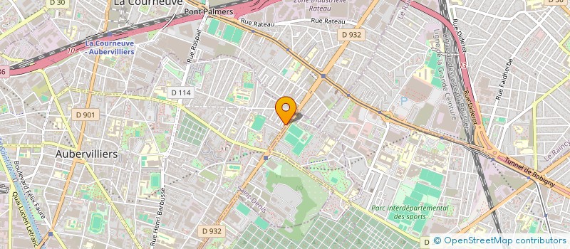 localisation de l'entreprise M.A.K  AUBERVILLIERS