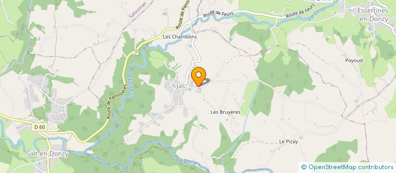 localisation de l'entreprise M-A-K SERVICES  PONCINS