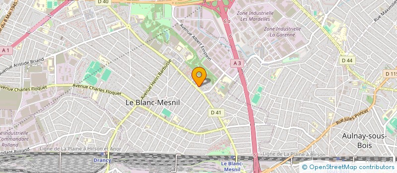 localisation de l'entreprise M.A.K TRANSPORTS à LE BLANC-MESNIL