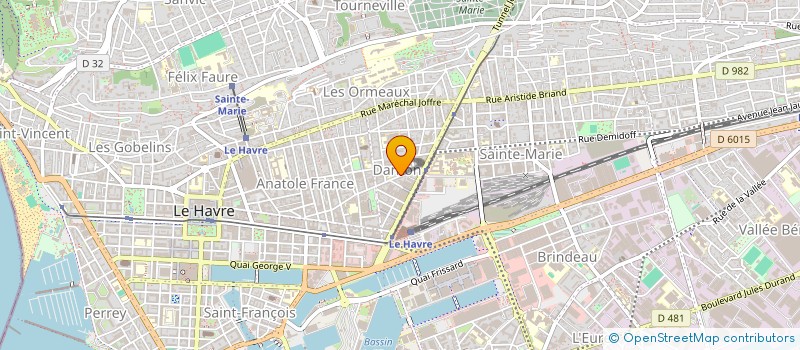 localisation de l'entreprise M.A.K.Z à LE HAVRE