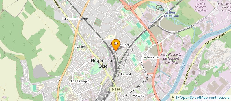 localisation de l'entreprise M.A.L.  NOGENT-SUR-OISE