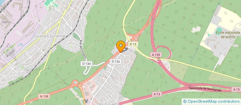 localisation de l'entreprise M.A.L.  GRAND-COURONNE