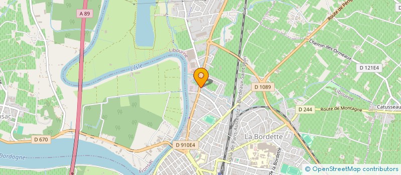 localisation de l'entreprise M.A.L.E.F. à LIBOURNE