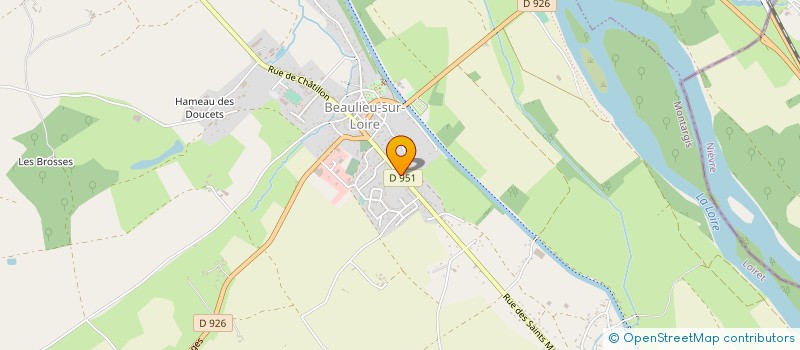 localisation de l'entreprise M.A.L. SERRURERIE à BEAULIEU-SUR-LOIRE