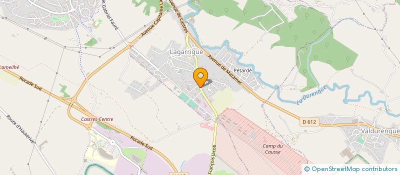 localisation de l'entreprise M.A. LOCATION VAISSELLE à LAGARRIGUE