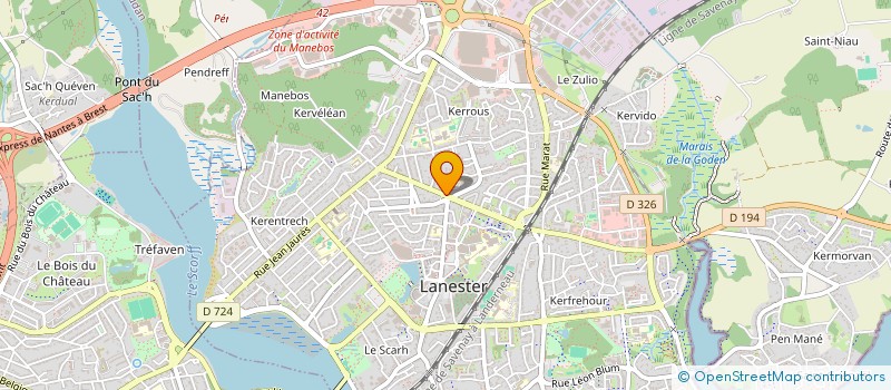 localisation de l'entreprise M.A.M.  LANESTER