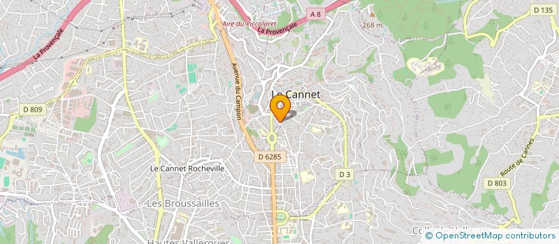 localisation de l'entreprise M.A.M à LE CANNET