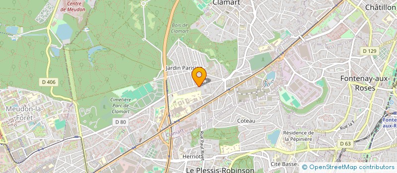 localisation de l'entreprise M.A.M  CLAMART