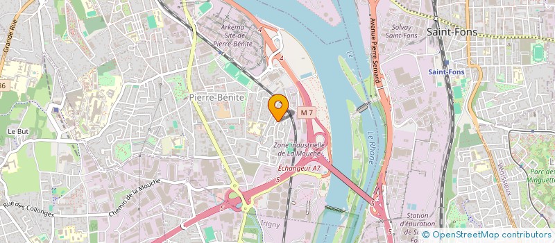 localisation de l'entreprise M.A.M. A2  OULLINS-PIERRE-BENITE