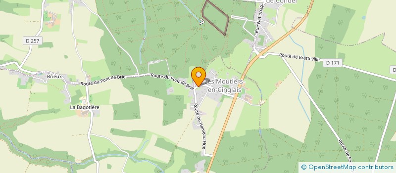 localisation de l'entreprise M.A.M'AISONNETTE  LES MOUTIERS-EN-CINGLAIS