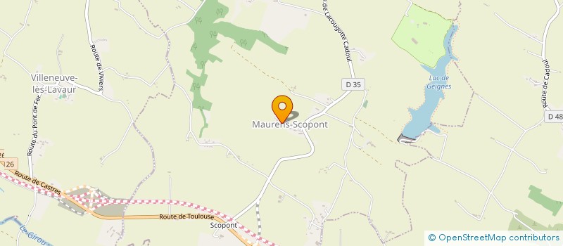 localisation de l'entreprise M.A.M AU JARDIN ZEN  MAURENS-SCOPONT