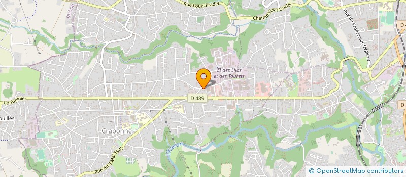 localisation de l'entreprise M.A.M.C.  CRAPONNE