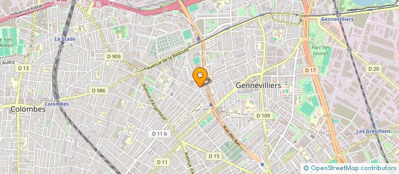 localisation de l'entreprise M A M GARDIENNAGE SURVEILLANCE ET SECURITE à ASNIERES-SUR-SEINE