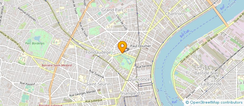 localisation de l'entreprise M.A.M. HAUTS COMME 3 PLUMES à BORDEAUX