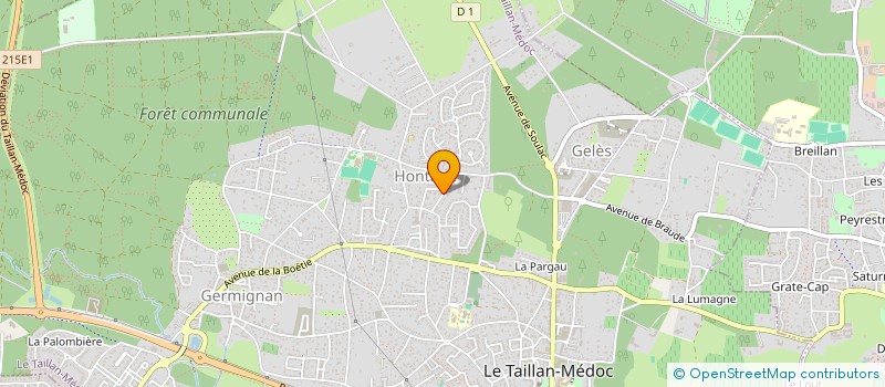 localisation de l'entreprise M.A.M. LA FORET DES DOUDOUS à LE TAILLAN MEDOC